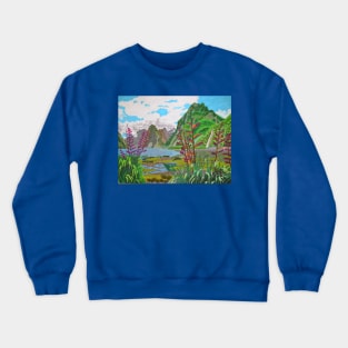 The beauty of Milford Sound, New Zealand Crewneck Sweatshirt